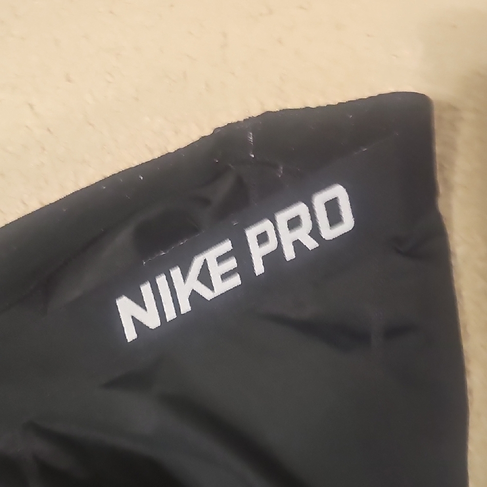 Nike Pro Women Black Leggings with White Logo Size XS - Picture 6 of 7